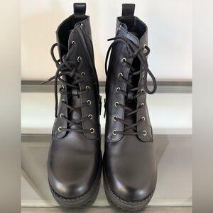 Cole Haan Black Combat Boots